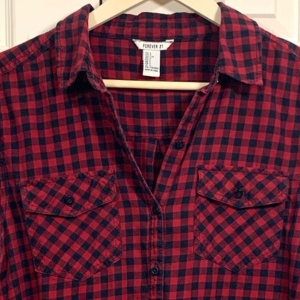 👀♦️🦬 Red Buffalo Plaid Shirt - Picture 3 of 4
